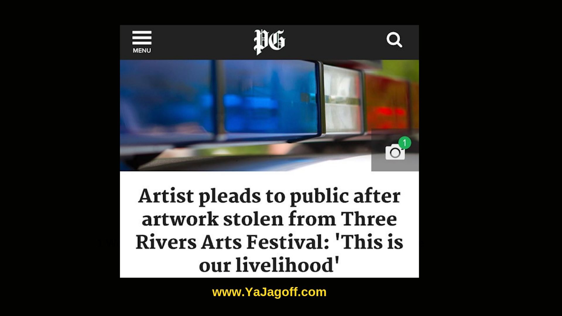 Arts Festival Thieves, art stolen