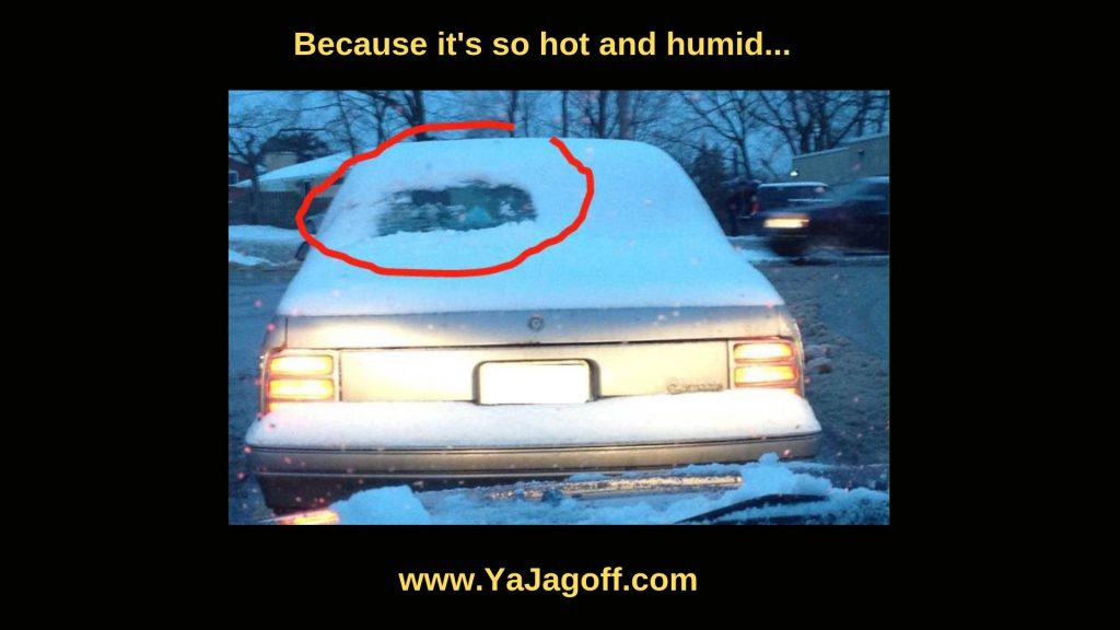 Snow on Windshield