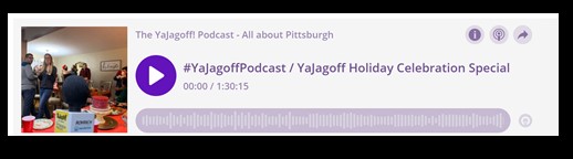 YaJagoff Podcast Player Bar