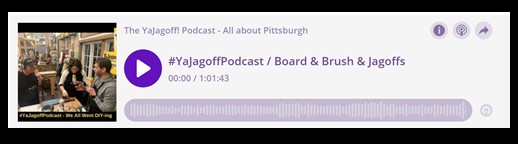 YaJagoff Podcast Player Bar
