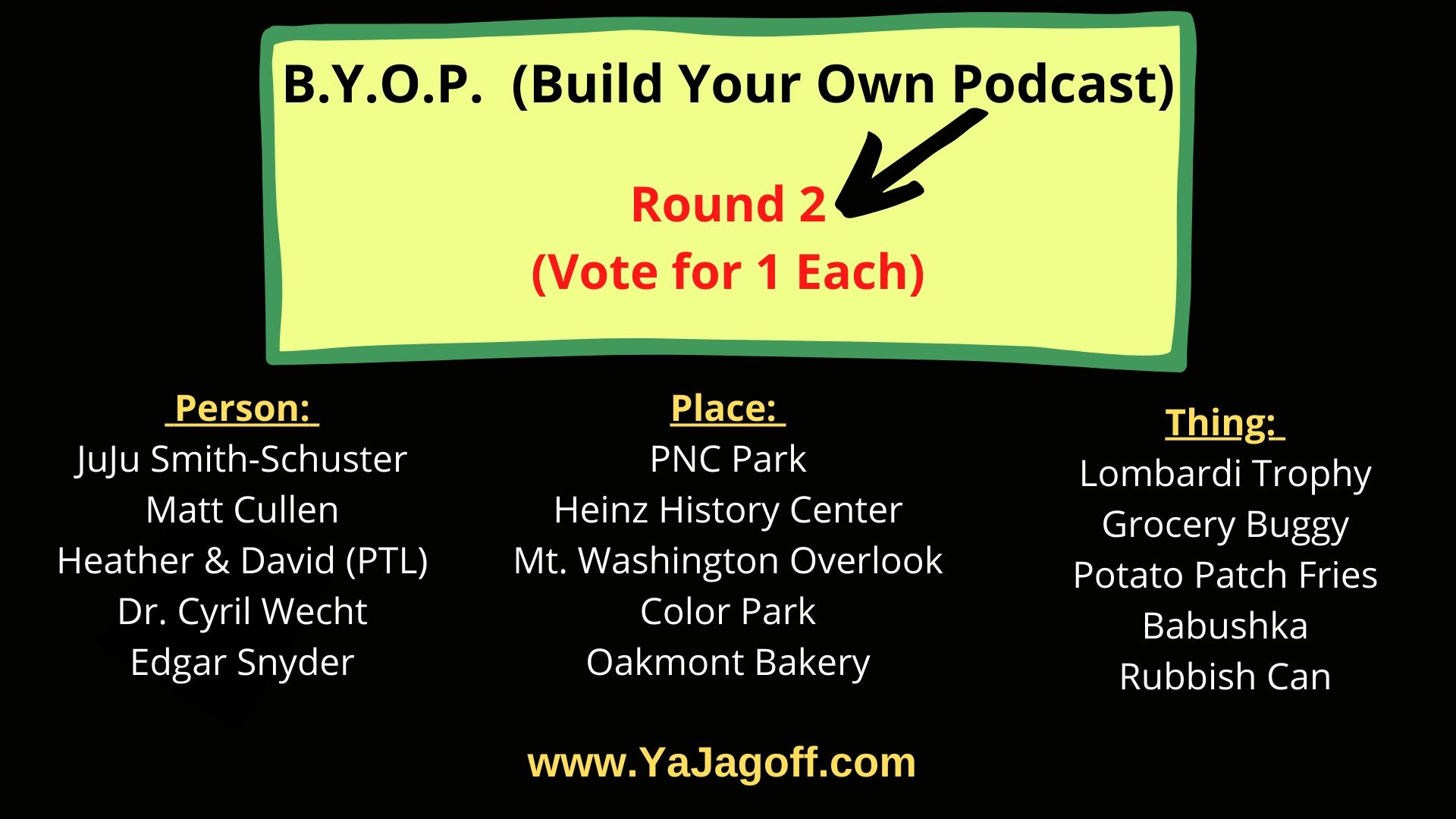 Build Your Own YaJagoff Podcast