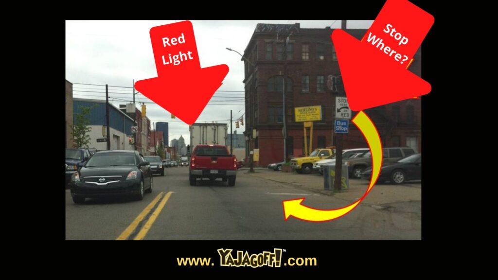 YaJagoff Podcast Stop Here sign Jagoff