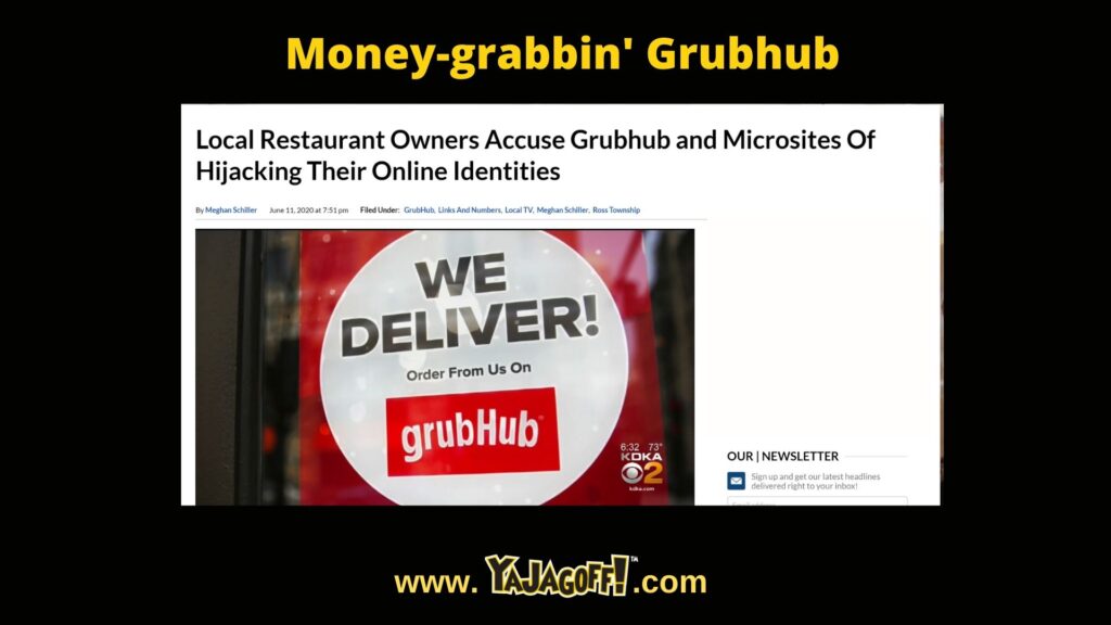 YaJagoff.com and GrubHub Jagoffs