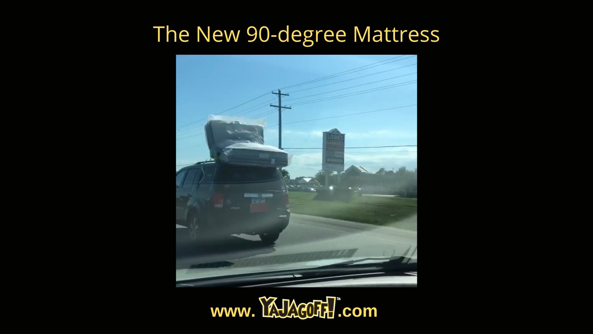 YaJagoff Podcast Mattress on Truck