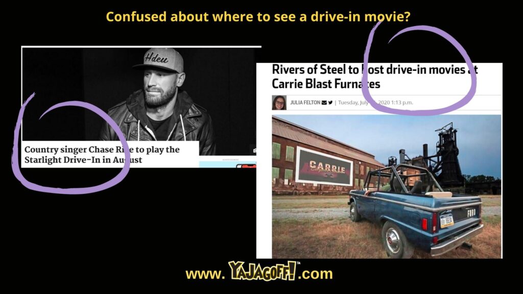 YaJagoff dot com Drive-in Jagoffs