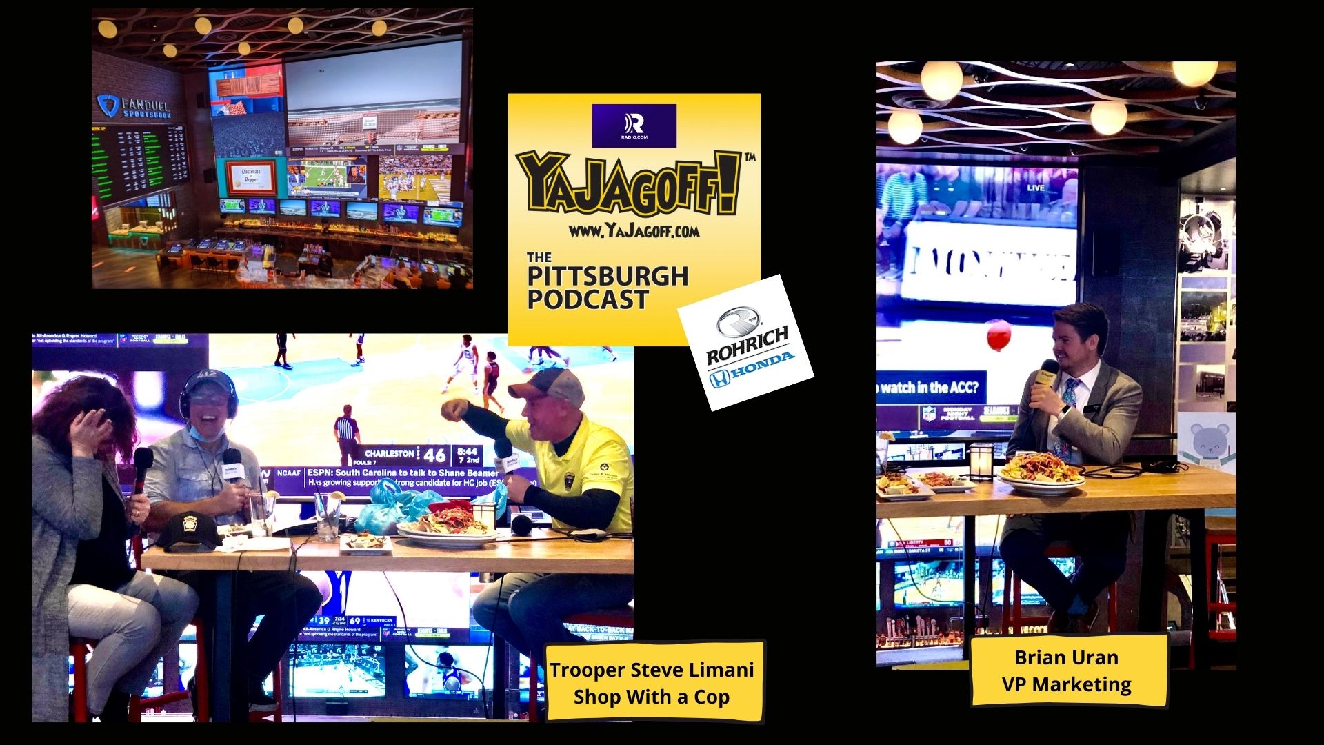 YaJagoff Podcast Collage of Guests Live Casino