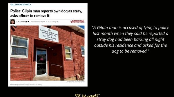 Barking Dog Jagoff calls the police on his own dog