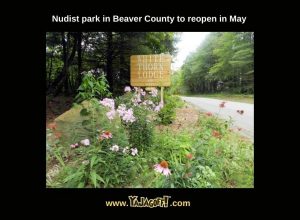 White Thorn Lodge Sign nudist park opening in may