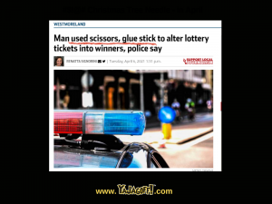 Jagoff Arrested with Glue Stick