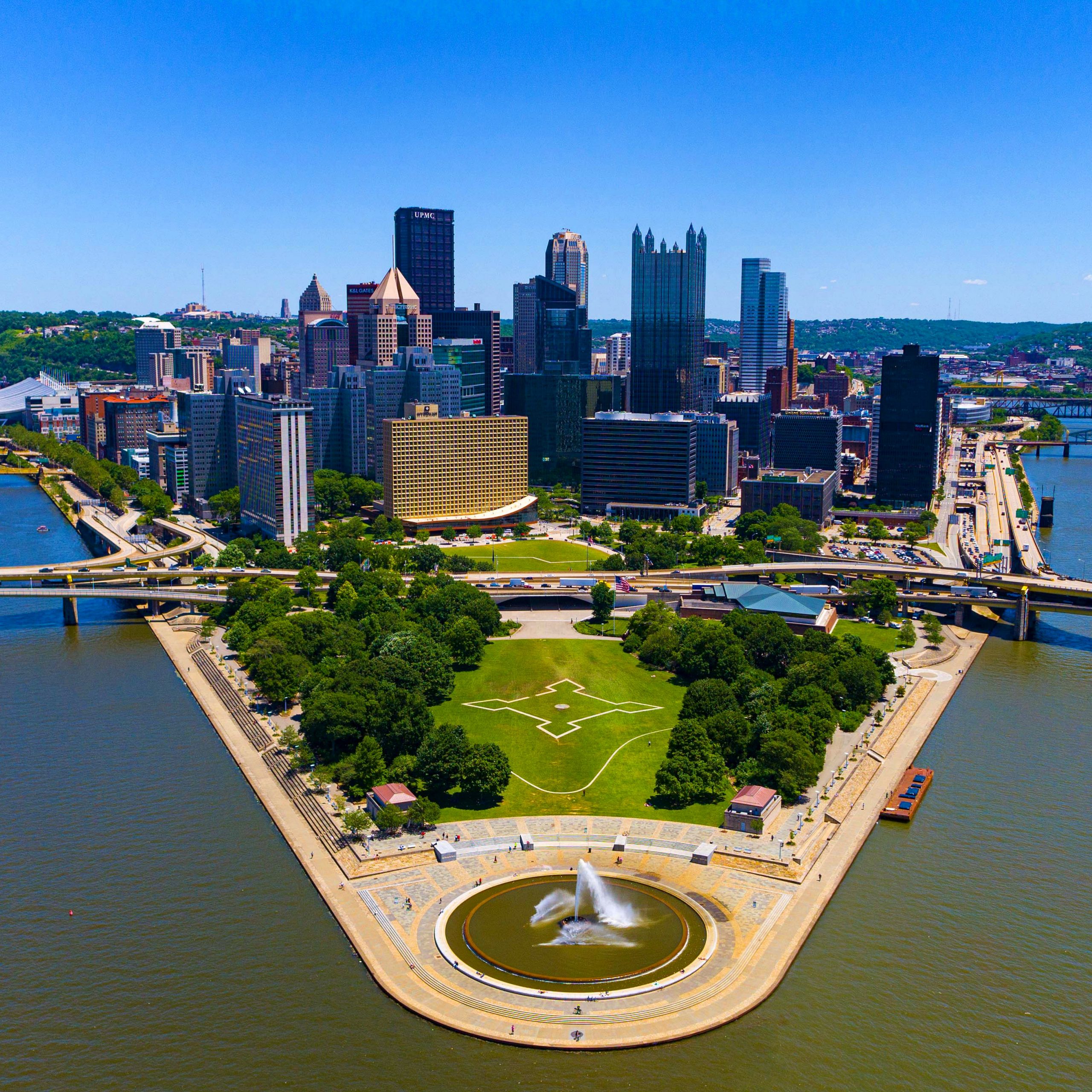 Aerial Photo of Pittsburgh's Point