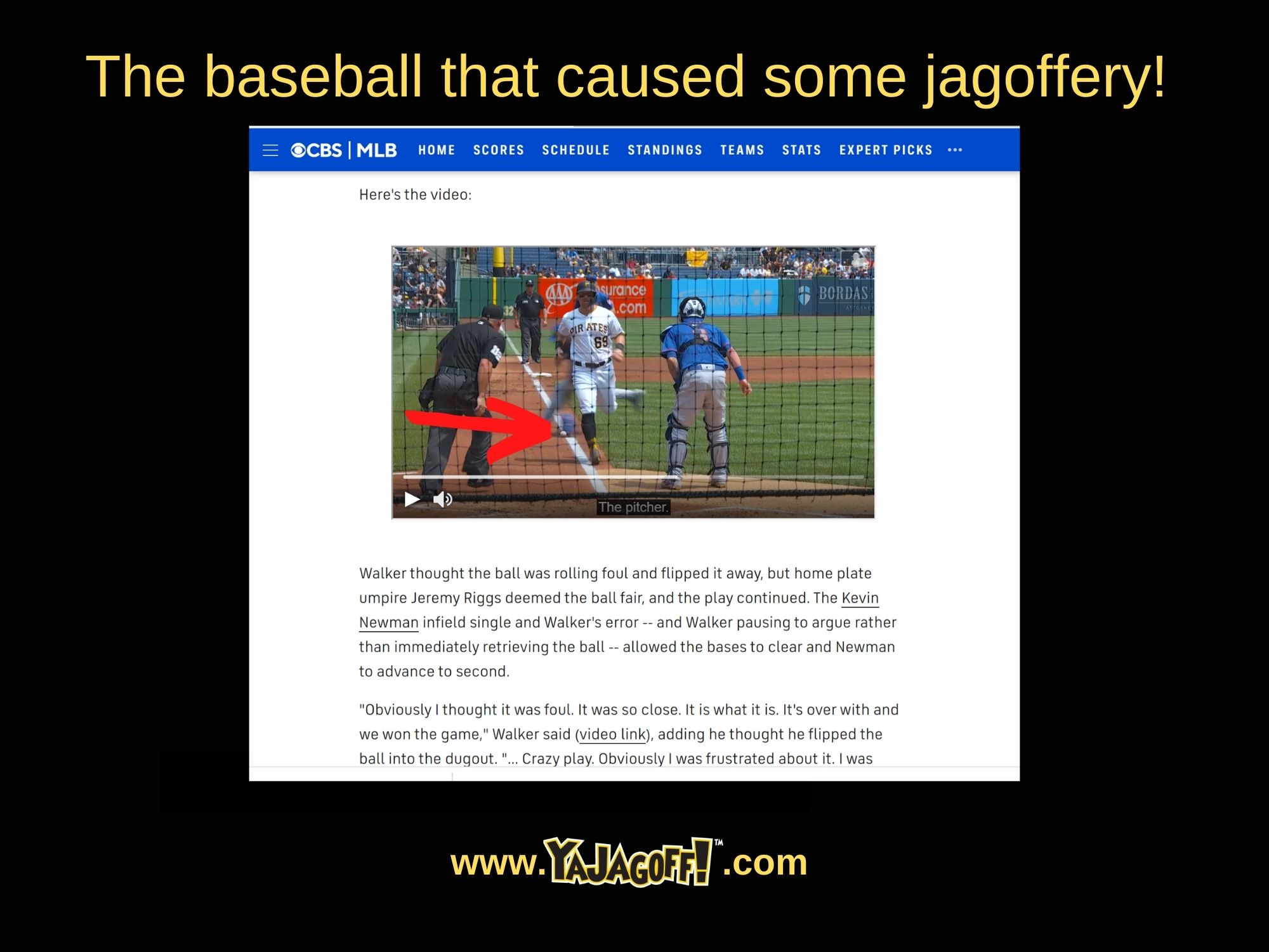 Pirates vs. Mets fair ball