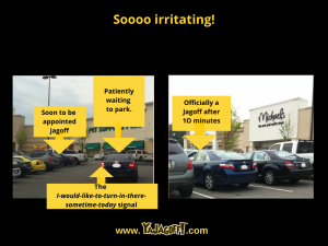 Jagoffs in a parking lot