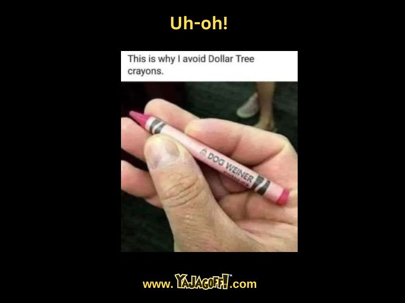 Dollar store crayon meme