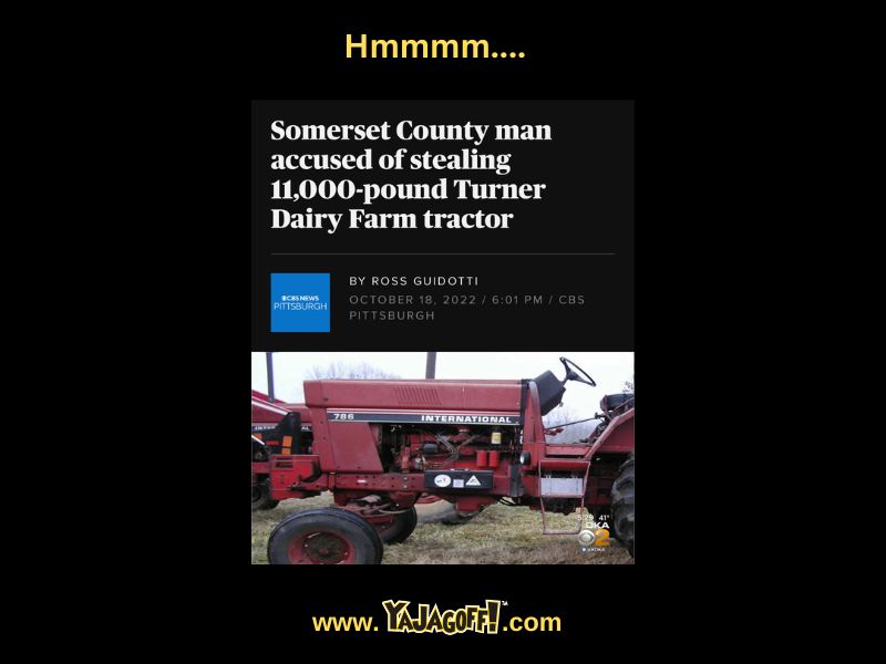 Somerset Man Stale Truners Dairy Tractor