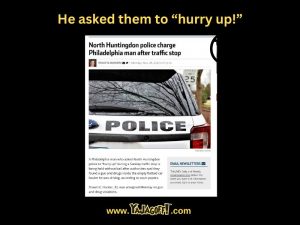 Traffic stop jagoff