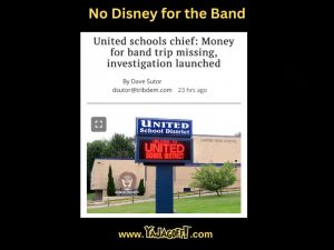 Missing Money from United Schools Band Trip