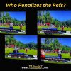 football referees fight a little league football game