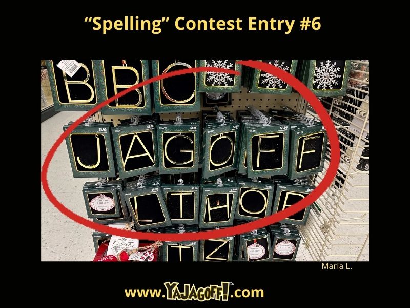 YaJagoff Spelling Contest Maria Lange