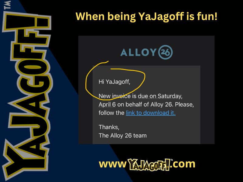 Alloy 26 YaJagoff Podcast