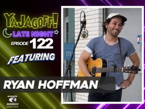 LIVE SIDEWALK PERFORMANCE: Ryan Hoffman – local, came to us via Jacob Edwards.. you were game for a random sidewalk performance. Folk music style.. typically play with a band? See you on Instagram going through songs