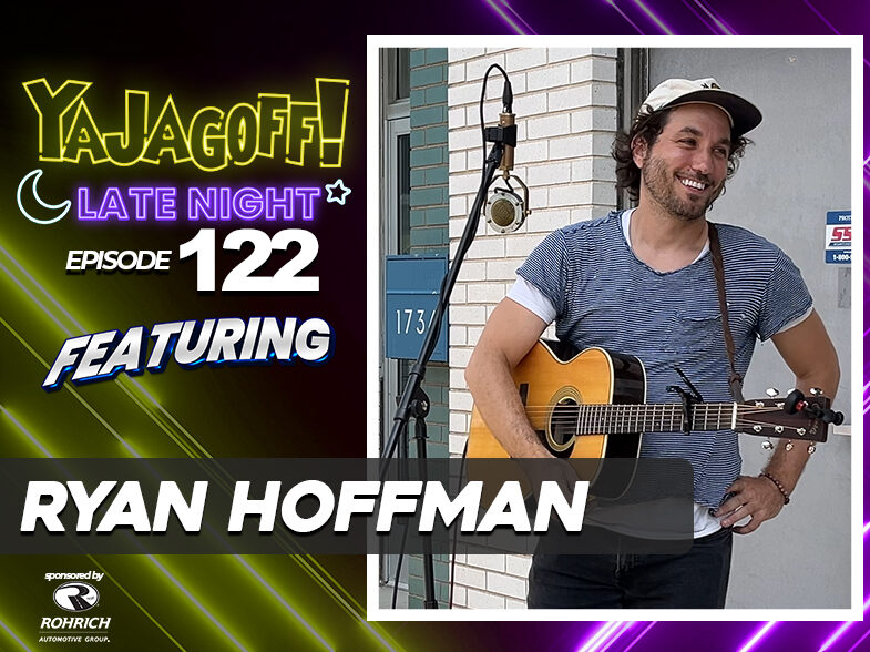 LIVE SIDEWALK PERFORMANCE: Ryan Hoffman – local, came to us via Jacob Edwards.. you were game for a random sidewalk performance. Folk music style.. typically play with a band? See you on Instagram going through songs