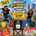 YaJagoff Musical Parking Chairs, Pittsburgh Parking Chairs